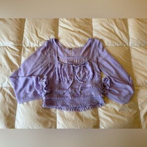 Free People Lavender Blouse